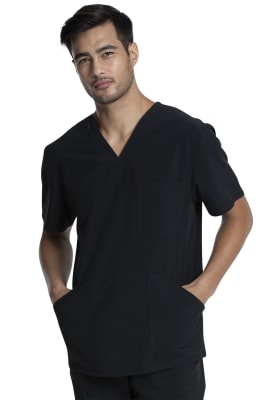 Polera Clínica Hombre Cherokee Allura CKA686 Negro BLK