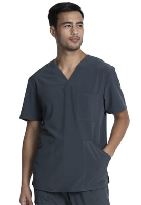 Polera Clínica Hombre Cherokee Allura CKA686 Gris PWT