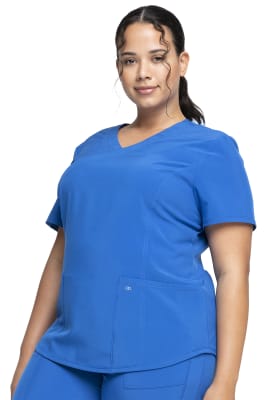 Polera Clínica Mujer Cherokee Allura CKA688 Azul Rey ROY
