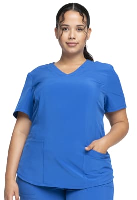 Polera Clínica Mujer Cherokee Allura CKA688 Azul Rey ROY