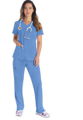 Polera Clínica Mujer Dickies EDS Essentials DK615 Celeste CIPS