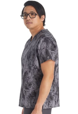 Polera Clínica Hombre Dickies Prints DK725 TLTY Mármol Gris