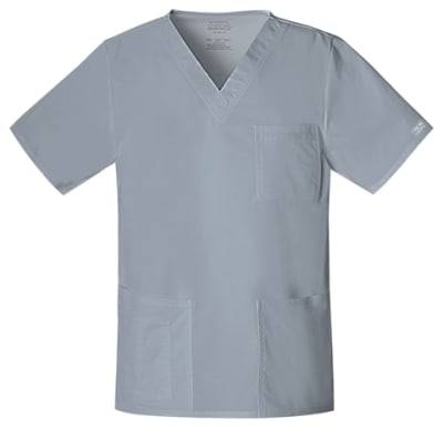 Polera Clínica Hombre Cherokee Workwear Core Stretch 4725 Gris GRYW