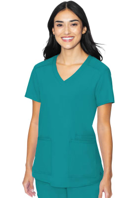 Polera Clínica Mujer Med Couture Insight MC2411 Verde TEAL