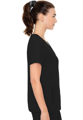 Polera Clínica Mujer Med Couture Insight MC2468 Negro BLK