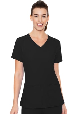 Polera Clínica Mujer Med Couture Insight MC2468 Negro BLK