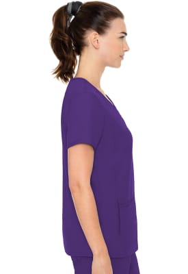 Polera Clínica Mujer Med Couture Insight MC2468 Morado GRAP
