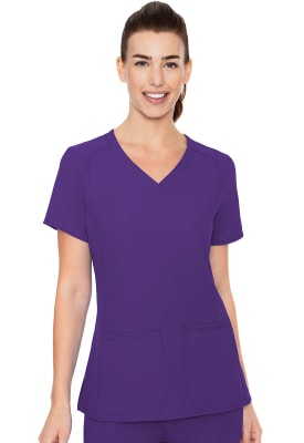 Polera Clínica Mujer Med Couture Insight MC2468 Morado GRAP