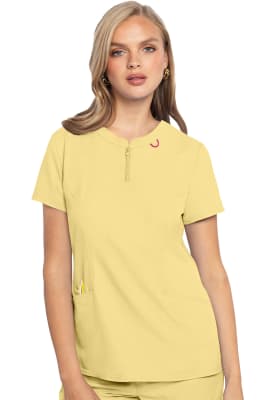 Polera Clínica Mujer Med Couture Insight MC609 Amarillo CBNA