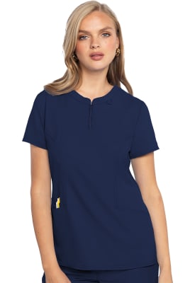 Polera Clínica Mujer Med Couture Insight MC609 Azul Marino NAVY