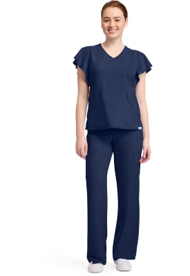 Polera Clínica Mujer Med Couture Insight MC611 Azul Marino NAVY