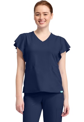Polera Clínica Mujer Med Couture Insight MC611 Azul Marino NAVY
