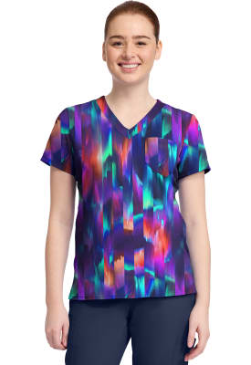 Polera Clínica Mujer Med Couture MC632 AUST Patrones Neón