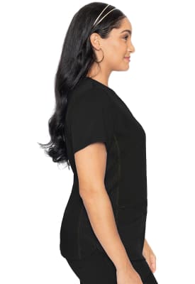 Polera Clínica Mujer Med Couture Touch MC7459 Negro BLK
