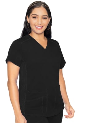 Polera Clínica Mujer Med Couture Touch MC7459 Negro BLK