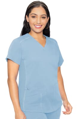 Polera Clínica Mujer Med Couture Touch MC7459 Celeste PWNK