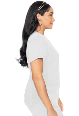 Polera Clínica Mujer Med Couture Touch MC7459 Blanco WHIT