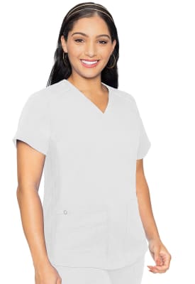 Polera Clínica Mujer Med Couture Touch MC7459 Blanco WHIT