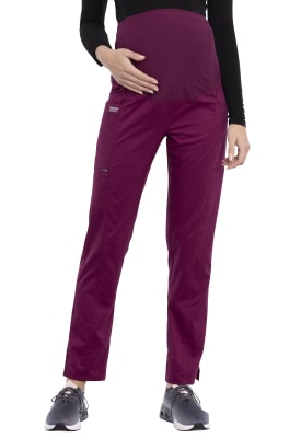 Pantalón Mujer Maternal Cherokee Revolution WW155 Burdeo WIN