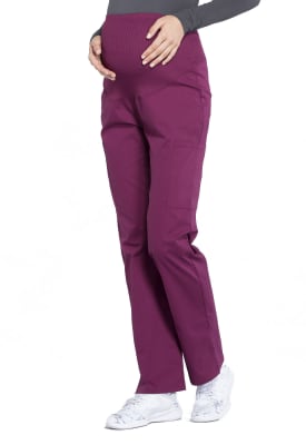 Pantalón Clínico Maternal Cherokee Workwear WW220 Burdeo WIN