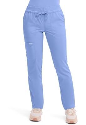 Pantalón Clínico Mujer Cherokee Workwear Revolution WW105 Celeste CIE