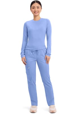 Pantalón Clínico Mujer Cherokee Workwear Revolution WW105 Celeste CIE
