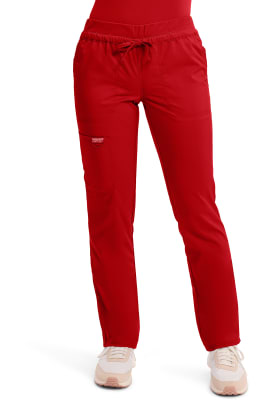 Pantalón Clínico Mujer Cherokee Workwear Revolution Tall  WW105T Rojo RED