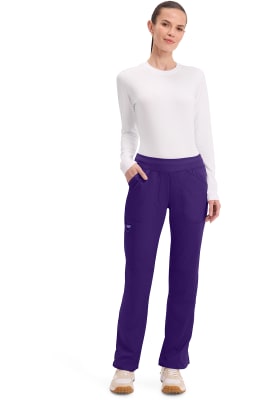 Pantalón Clínico Mujer Cherokee Workwear Revolution WW110 Morado GRP