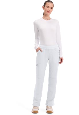 Pantalón Clínico Mujer Cherokee Workwear Revolution Tall  WW110T Blanco WHT