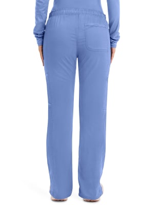Pantalón Clínico Mujer Cherokee Workwear Revolution WW120 Celeste CIE