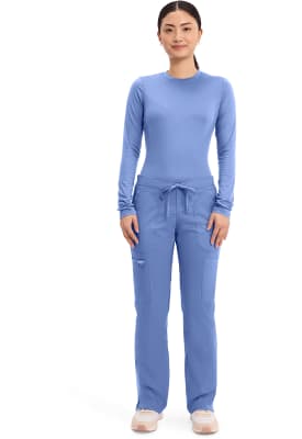 Pantalón Clínico Mujer Cherokee Workwear Revolution WW120 Celeste CIE