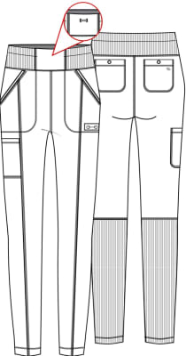 Pantalón Clínico Mujer Mujer Infinity CK067A Naranjo PLIE