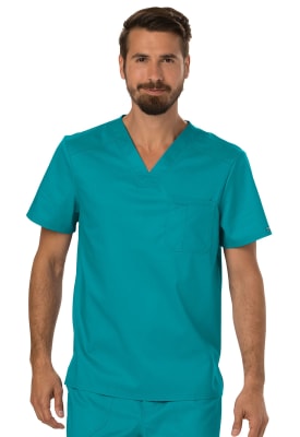Polera Clínica Hombre Cherokee Workwear Revolution WW690 Verde TLB