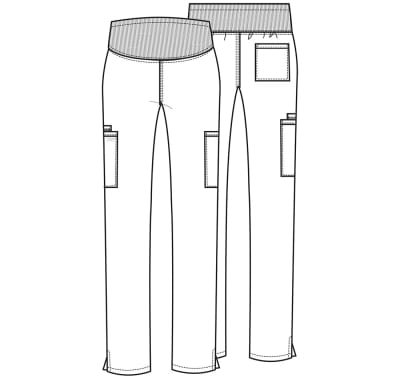 Pantalón Clínico Maternal Cherokee Workwear WW220 Celeste CIE