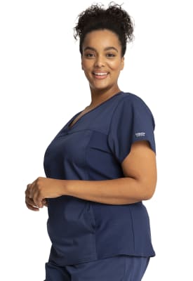 Polera Clínica Mujer Cherokee Workwear Revolution WW2875 Azul Marino NAV