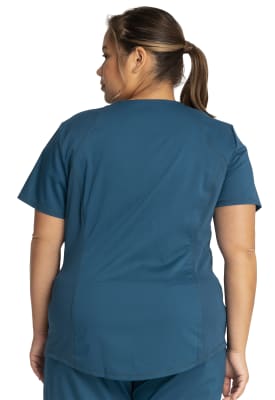 Polera Clínica Mujer Cherokee Workwear Revolution WW601 Verde CAR