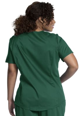 Polera Clínica Mujer Cherokee Workwear Revolution WW601 Verde HUN