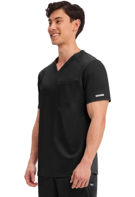 Polera Clínica Hombre Cherokee Workwear Revolution WW603 Negro BLK