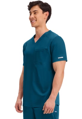 Polera Clínica Hombre Cherokee Workwear Revolution WW603 Verde CAR