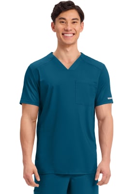 Polera Clínica Hombre Cherokee Workwear Revolution WW603 Verde CAR