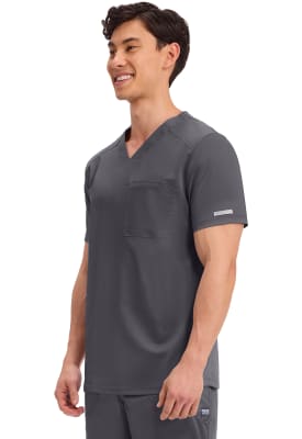 Polera Clínica Hombre Cherokee Workwear Revolution WW603 Gris PWT