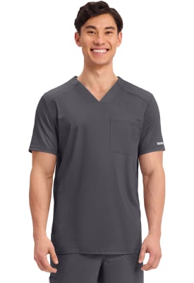 Polera Clínica Hombre Cherokee Workwear Revolution WW603 Gris PWT