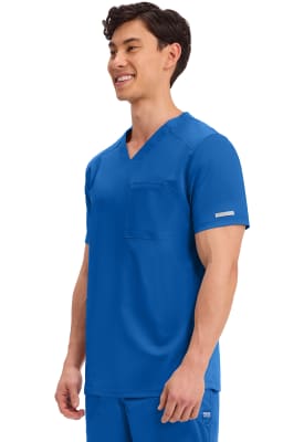 Polera Clínica Hombre Cherokee Workwear Revolution WW603 Azul Rey ROY