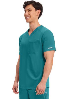 Polera Clínica Hombre Cherokee Workwear Revolution WW603 Verde TLB