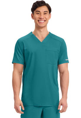 Polera Clínica Hombre Cherokee Workwear Revolution WW603 Verde TLB