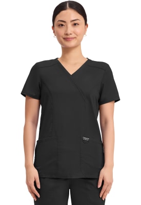 Polera Clínica Mujer Cherokee Workwear Revolution WW610 Negro BLK