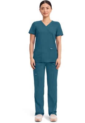 Polera Clínica Mujer Cherokee Workwear Revolution WW610 Verde CAR