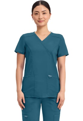 Polera Clínica Mujer Cherokee Workwear Revolution WW610 Verde CAR
