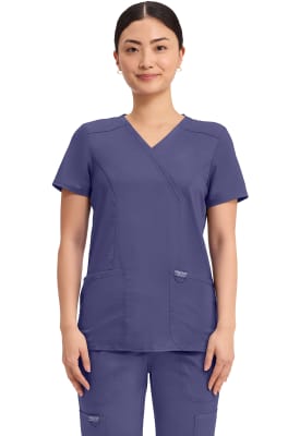 Polera Clínica Mujer Cherokee Workwear Revolution WW610 Morado GRP