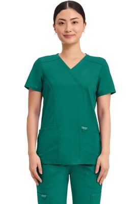 Polera Clínica Mujer Cherokee Workwear Revolution WW610 Verde HUN